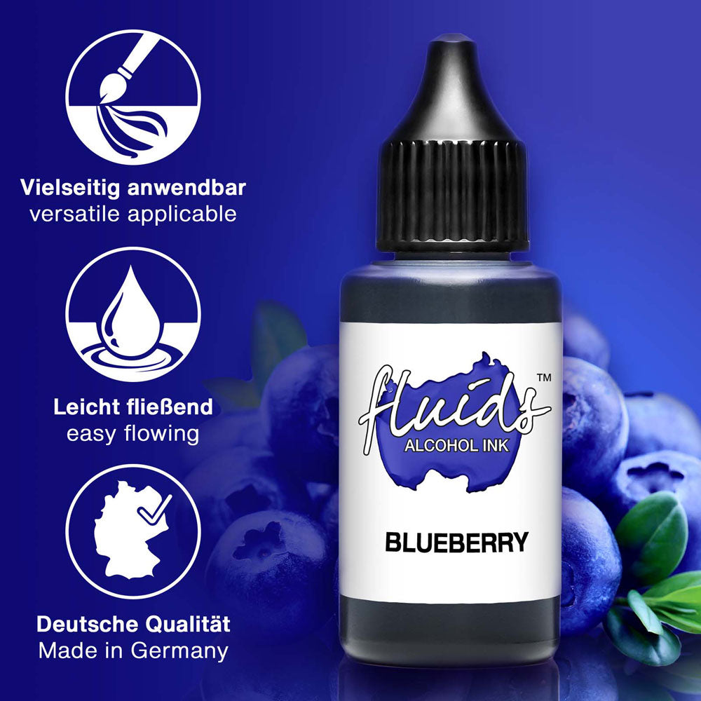 Octopus Fluids Alcohol Ink Blueberry Violet 30ml