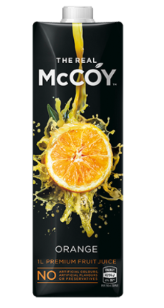 McCoy Orange Fruit Juice 1l - Cafe Supply