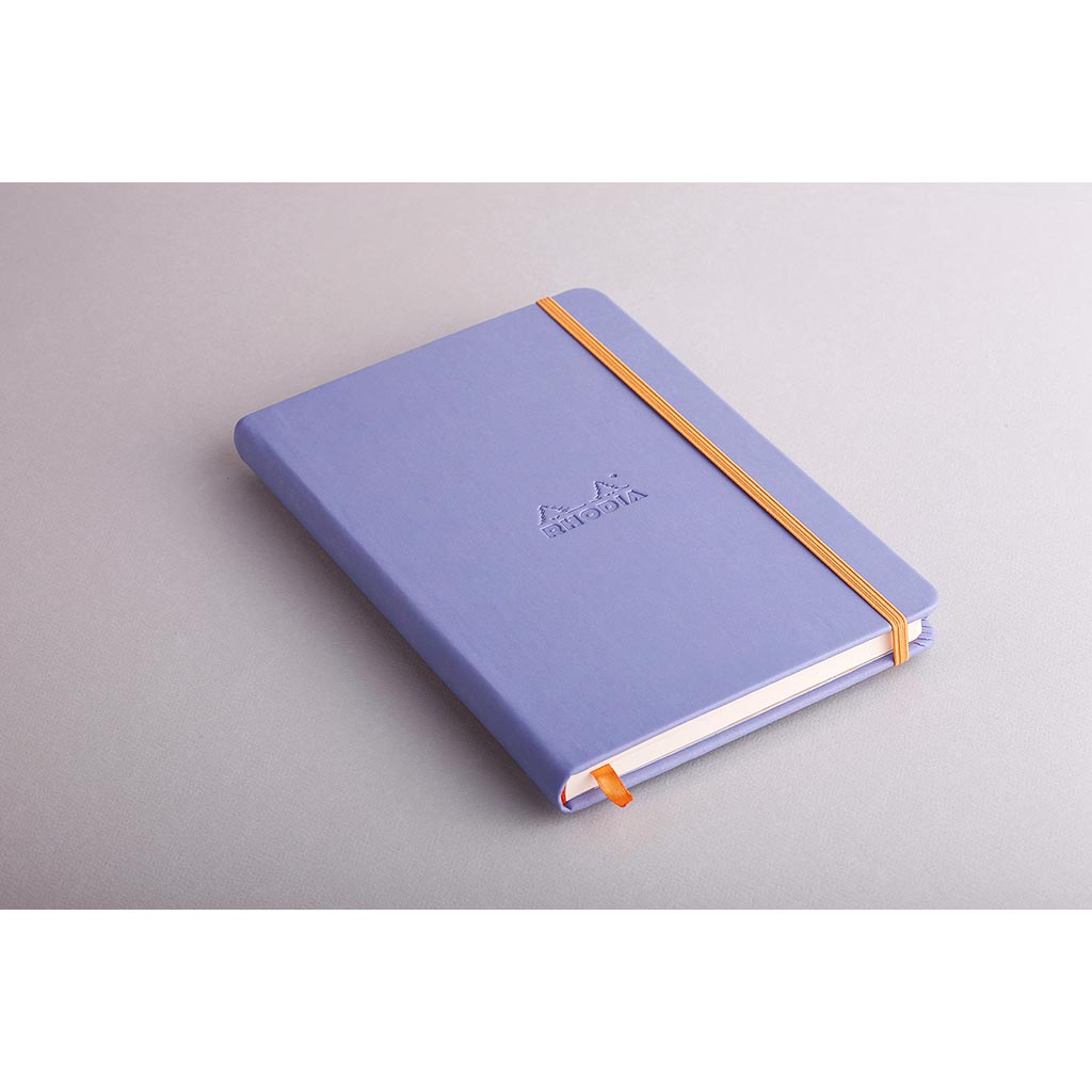 Rhodiarama Hardcover Notebook A5 Lined Iris Blue