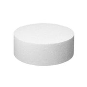 8" Round Cake Dummy, 75mm deep, Polystyrene - Cafe Supply