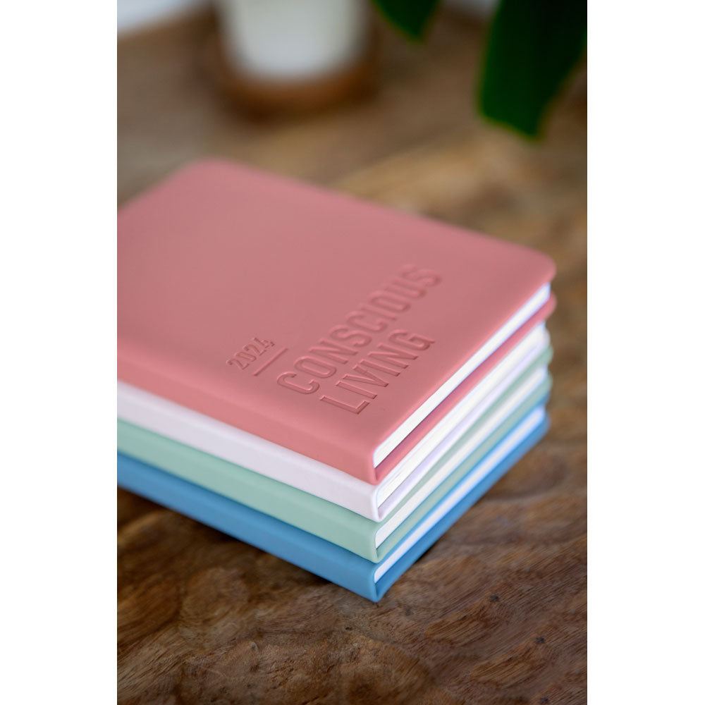 Letts of London Diary Conscious A5 Week to View Clay Even Year