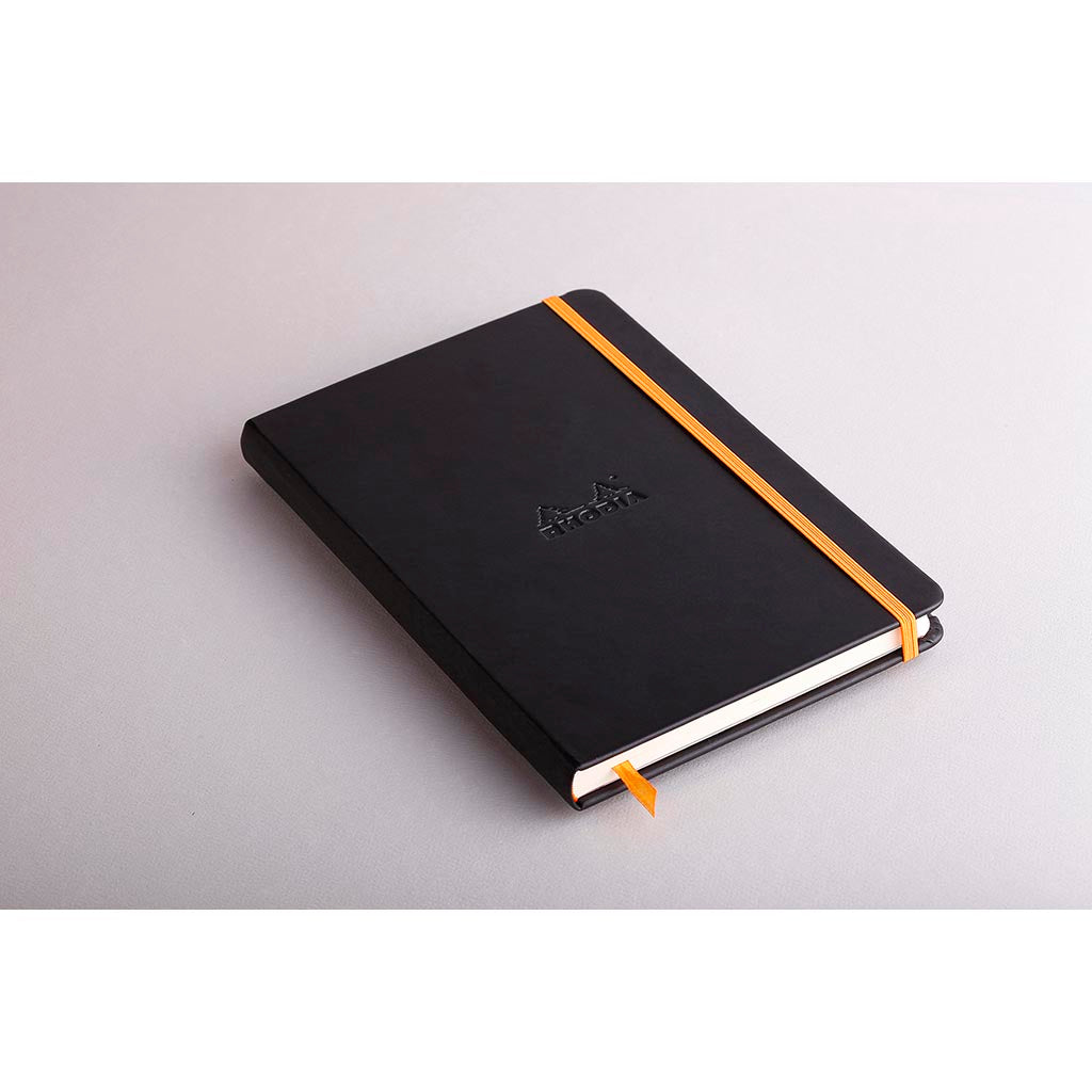 Rhodiarama Hardcover Notebook A5 Lined Black