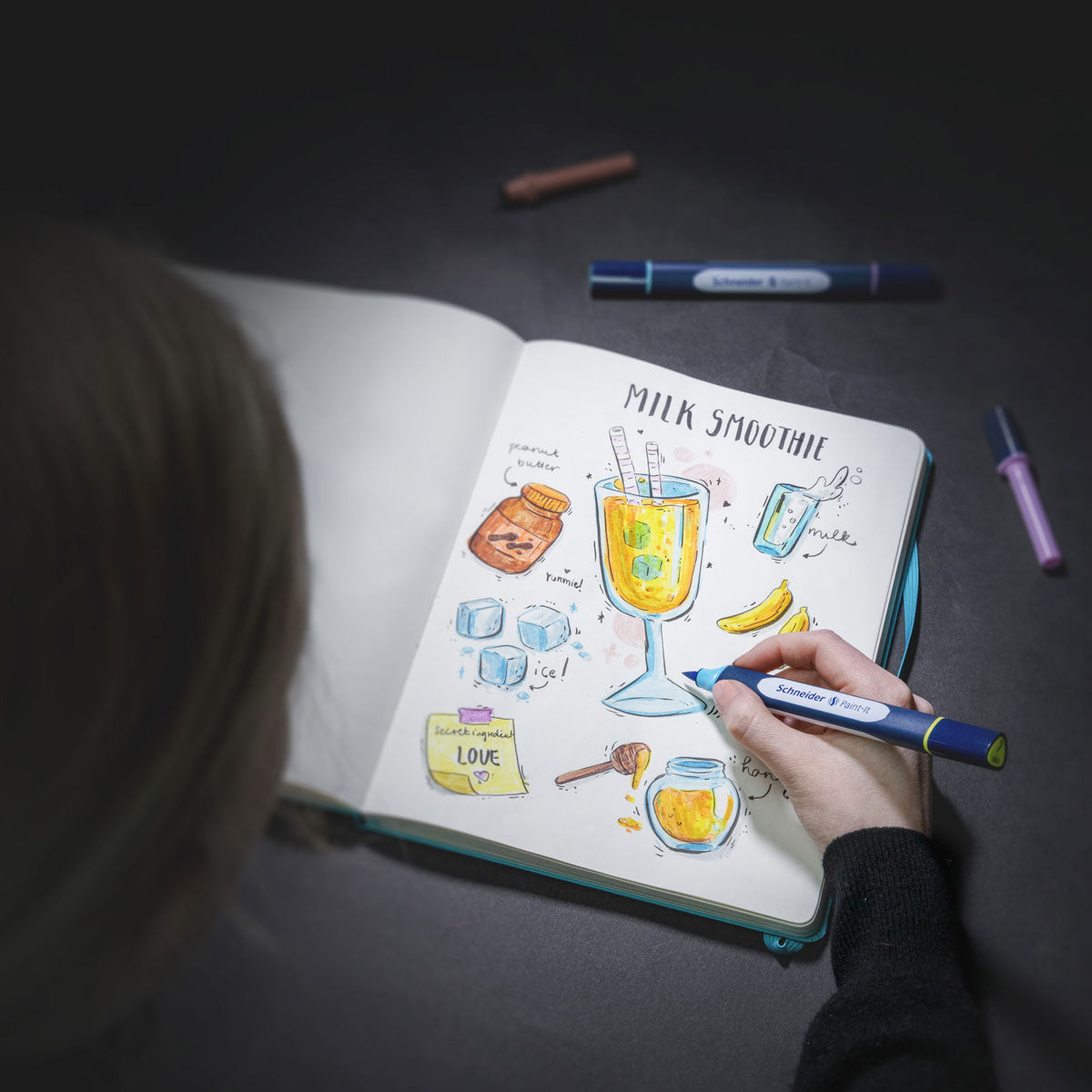 Schneider Twinmarker Paint-It 040 brush+round set V1 52 pieces assorted