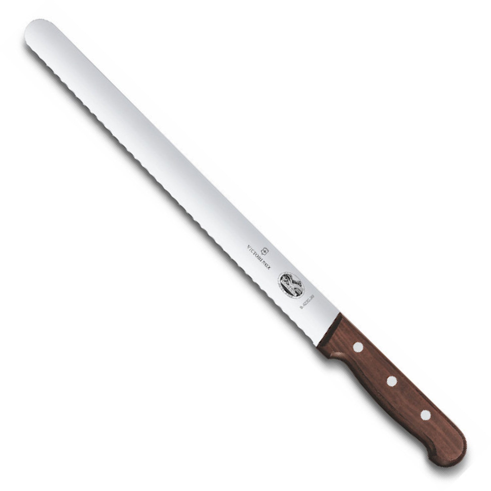 Serrated Knife , 36cm (Rosewood handle) - Cafe Supply