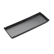 Oblong Quiche Tin, Teflon Coated, Loose base: 360x130x30mm - Cafe Supply
