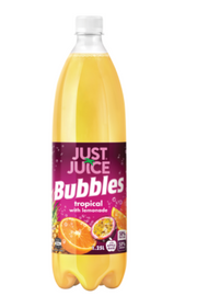 Just Juice Bubbles Tropical With Lemonade Soft Drink 1.25l - Cafe Supply
