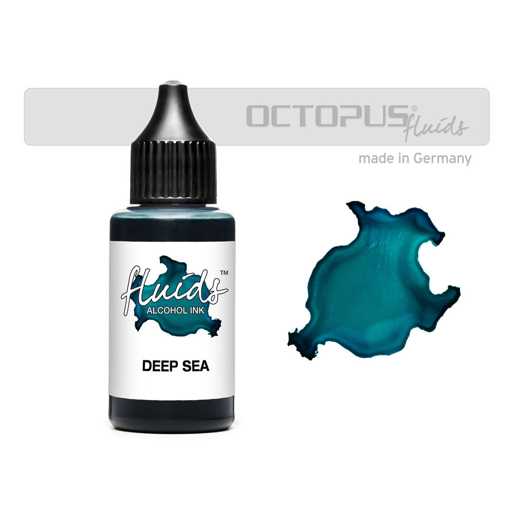 Octopus Fluids Alcohol Ink Deep Sea Blue 30ml
