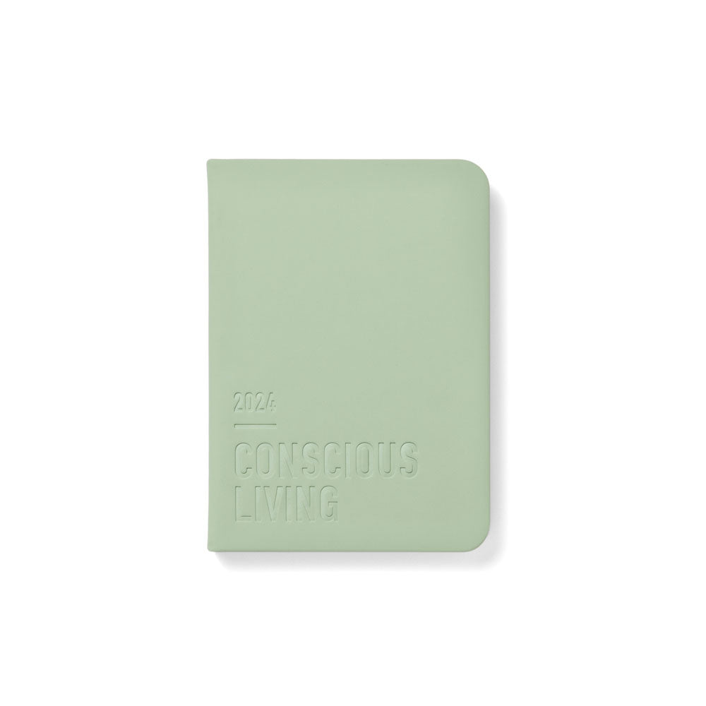 Letts of London Diary Conscious A6 Week to View Sage Even Year