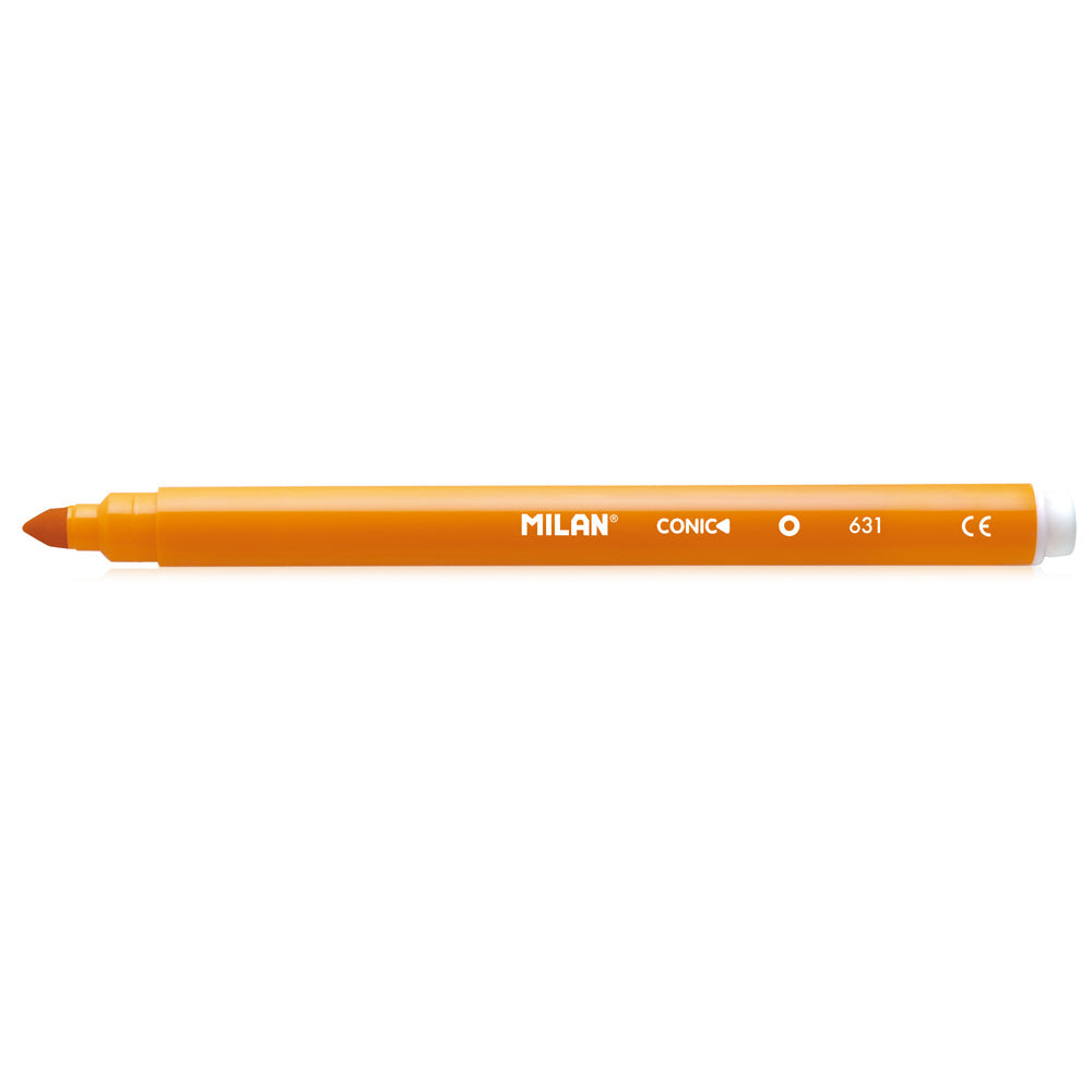 Milan Conic Tip Fibre Pens Hard Case Assorted Pack 50 - Cafe Supply