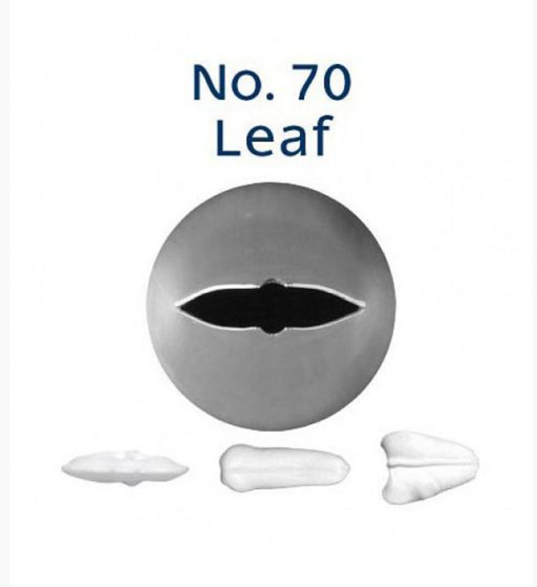 Stainless Steel Leaf Piping Tube No70 (19mm) - Cafe Supply