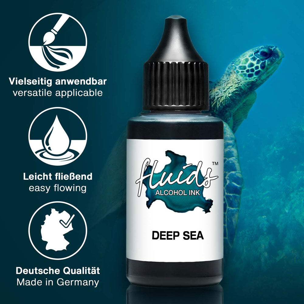 Octopus Fluids Alcohol Ink Deep Sea Blue 30ml