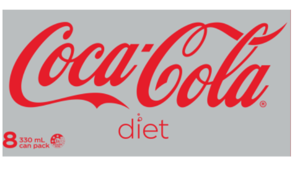 Diet Coca-Cola Soft Drink Cans 8 x 330ml