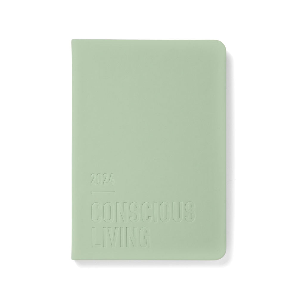 Letts of London Diary Conscious A5 Week to View Sage Even Year