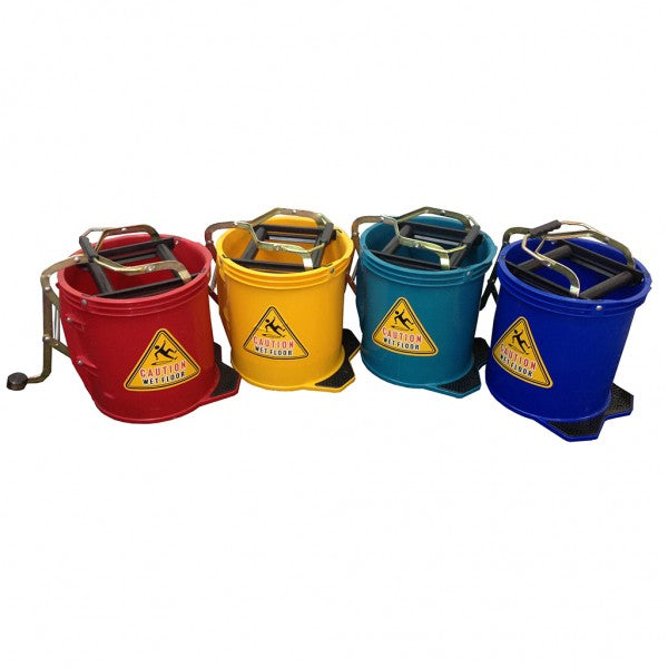 16L Wringer Mop Bucket - Red. (Pack of 2) - Cafe Supply