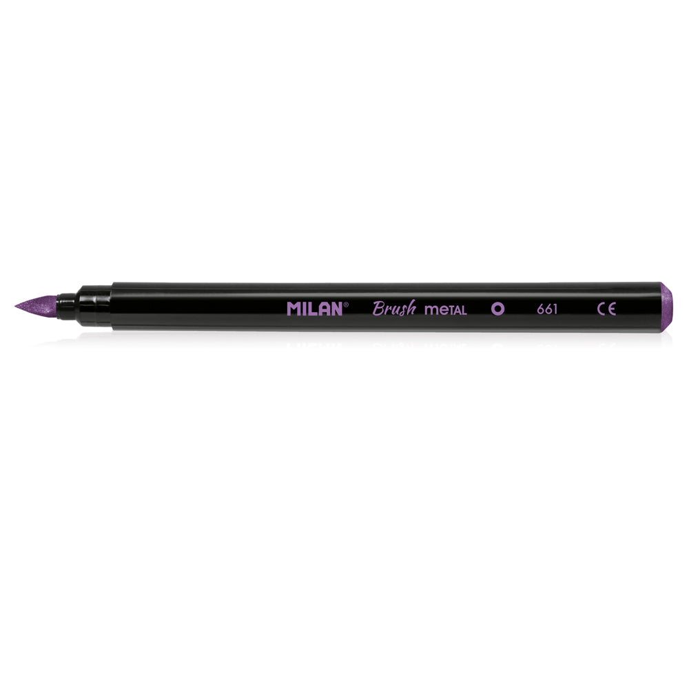 Milan Markers Brush Tip Metallic Pack 6 - Cafe Supply