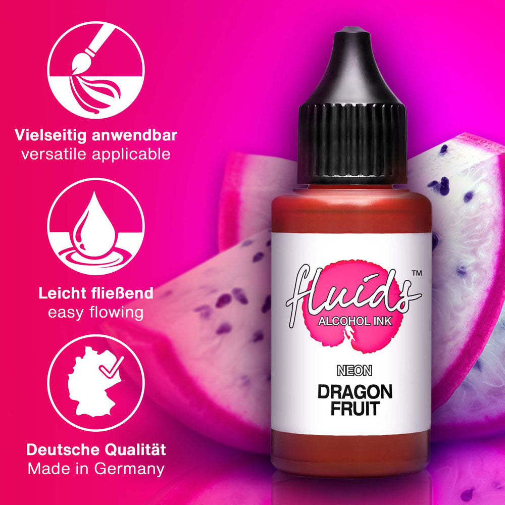 Octopus Fluids Alcohol Ink Dragon Fruit Red 30ml