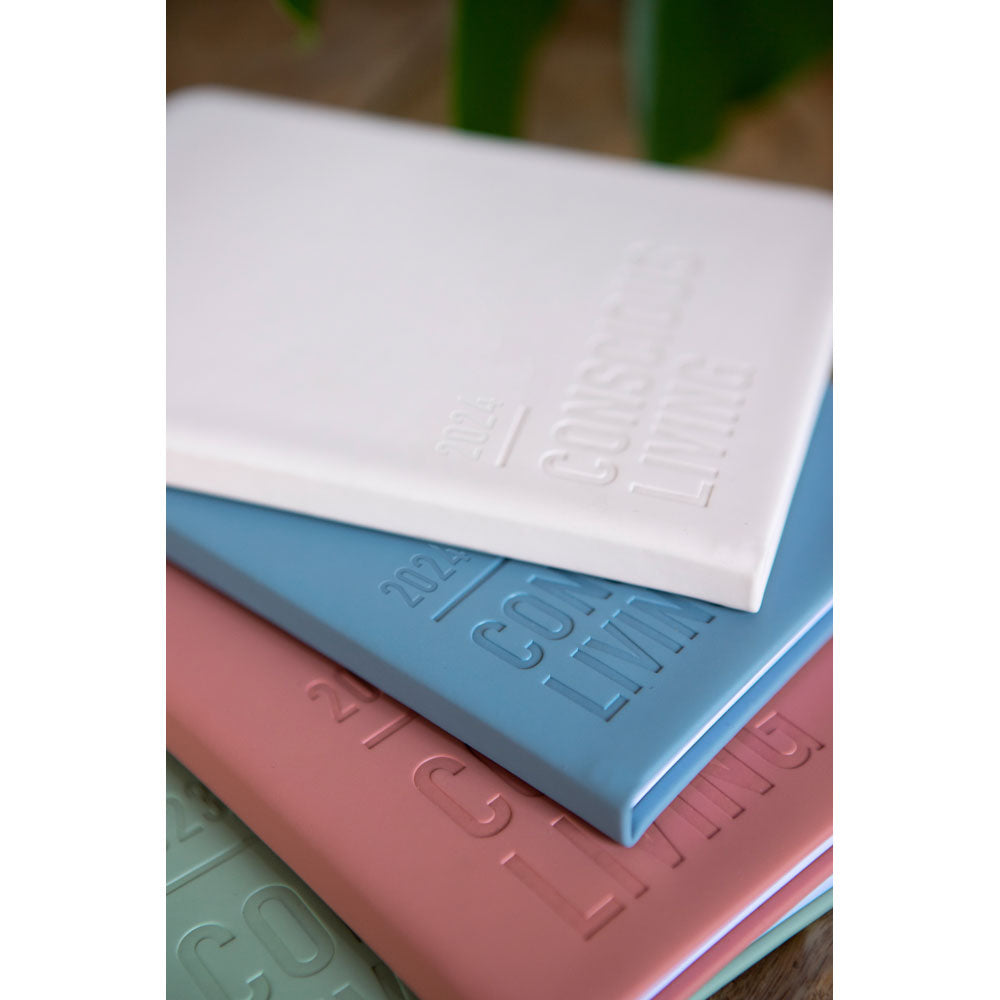 Letts of London Diary Conscious A5 Week to View Sage Even Year