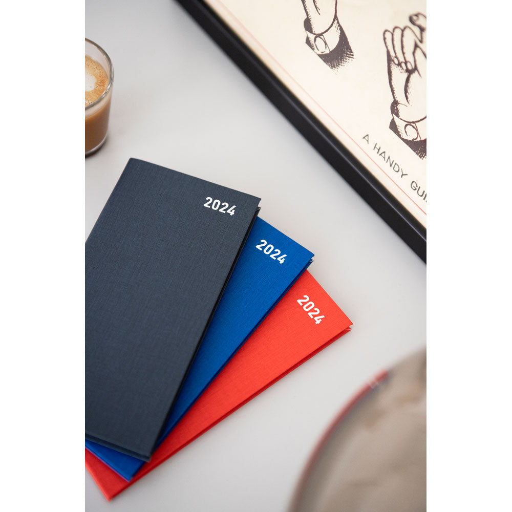 Letts of London Diary Principal Slim Week to View English Blue Even Year