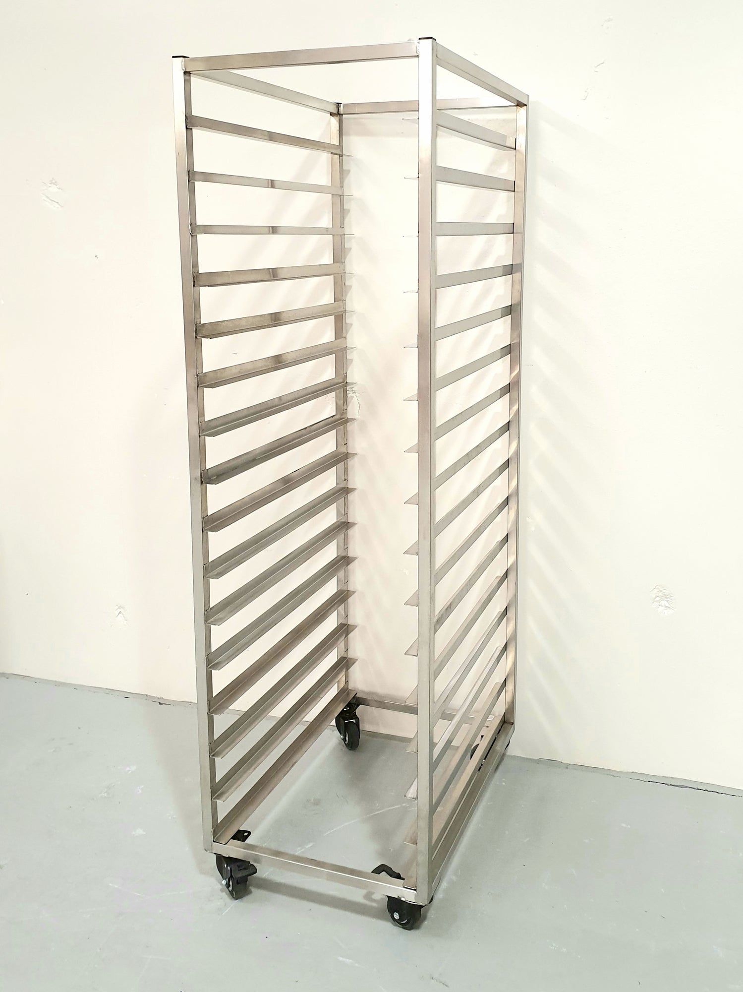 Production Rack S/Steel - 16 Shelf - Cafe Supply