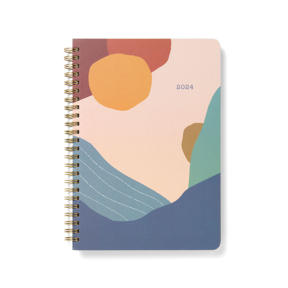 Letts of London Diary Earth A5 Week to View Noon Even Year