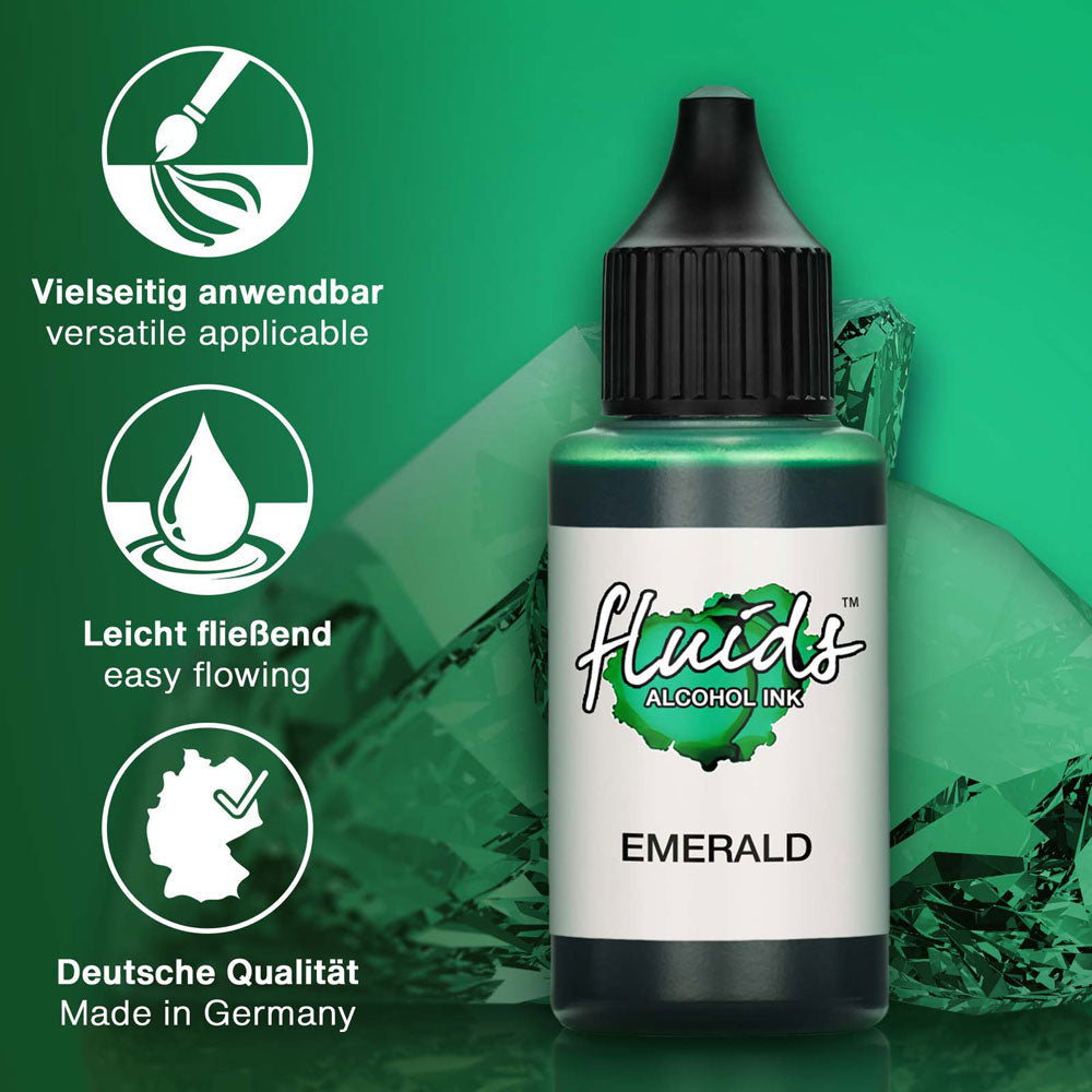 Octopus Fluids Alcohol Ink Emerald Green 30ml