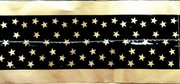 Cake Band Star Black/Gold 63mm (7m) - Cafe Supply