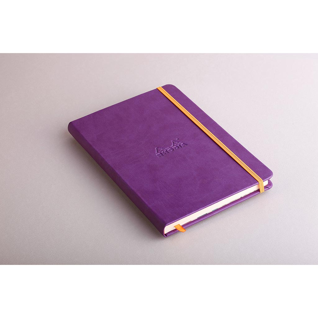 Rhodiarama Hardcover Notebook A5 Blank Purple