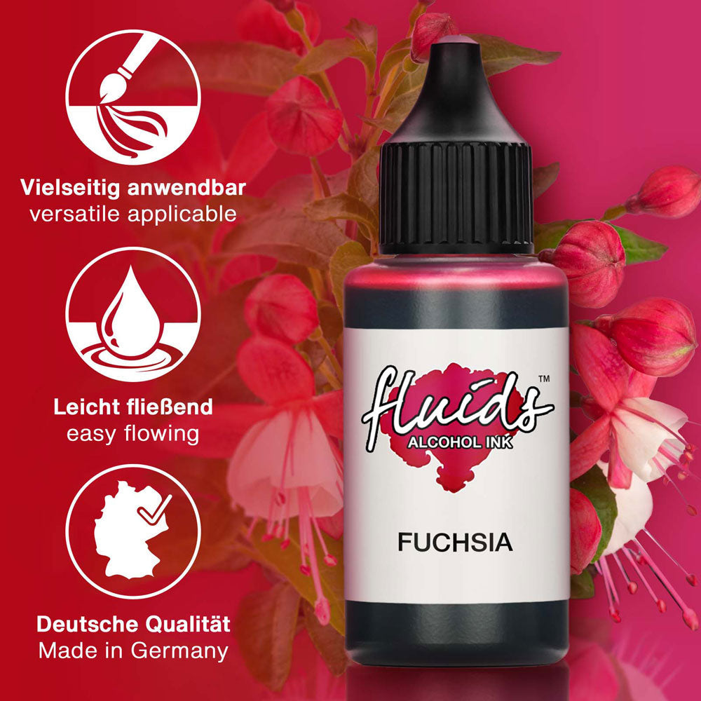 Octopus Fluids Alcohol Ink Fuchsia Pink 30ml