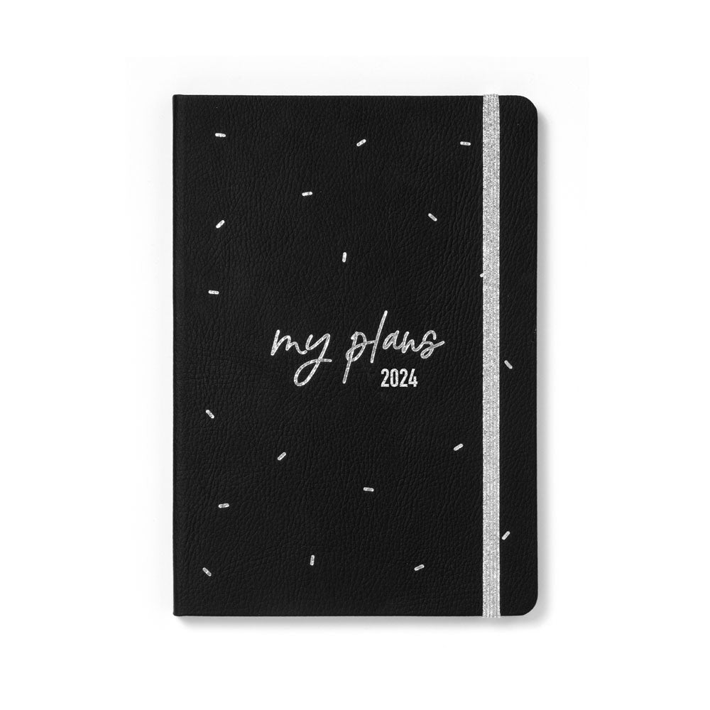 Letts of London Diary Joy A5 Week to View Black Even Year