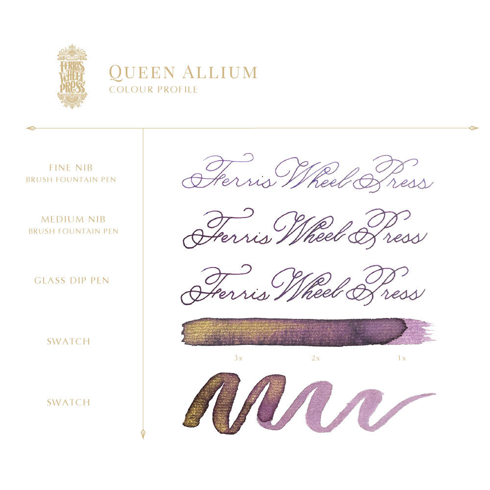 Ferris Wheel Press Fountain Pen Ink Queen Allium 38ml