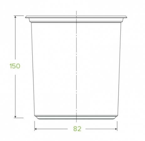 960ML CLEAR BIOBOWL - Cafe Supply