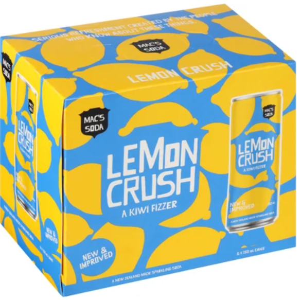 Mac's Lemon Crush 6 x 250ml