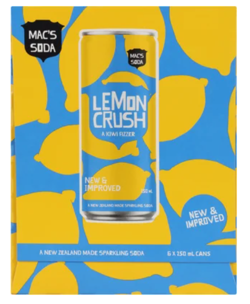 Mac's Lemon Crush 6 x 250ml