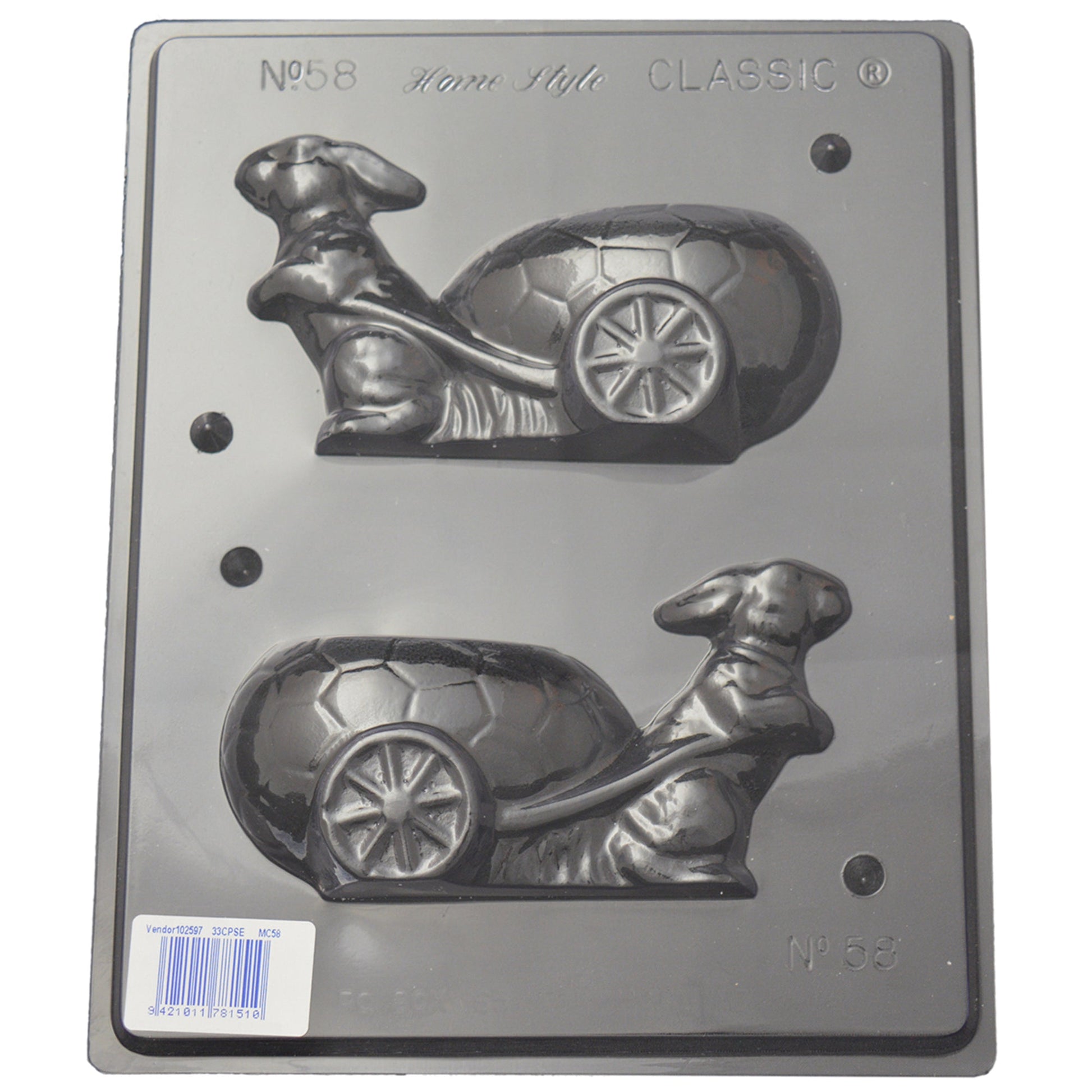 Rabbit & Cart Mould (0.6mm) - Cafe Supply