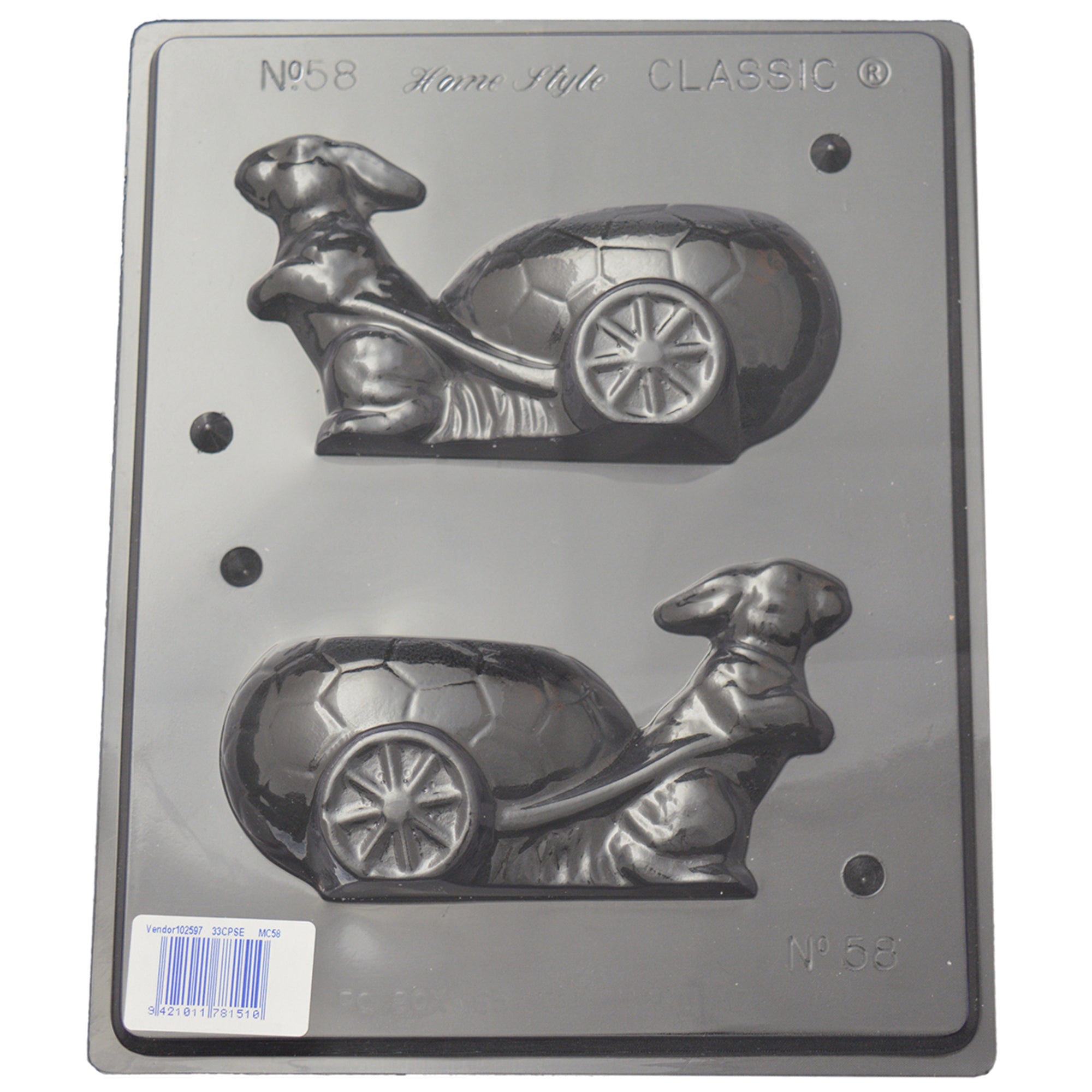 Rabbit & Cart Mould (0.6mm) - Cafe Supply