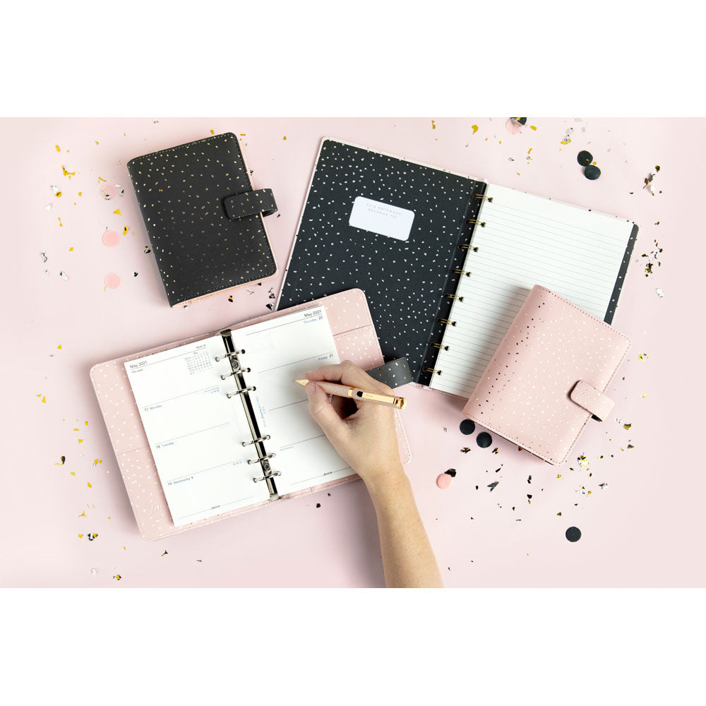 Filofax Organiser Confetti Personal Rose Quartz