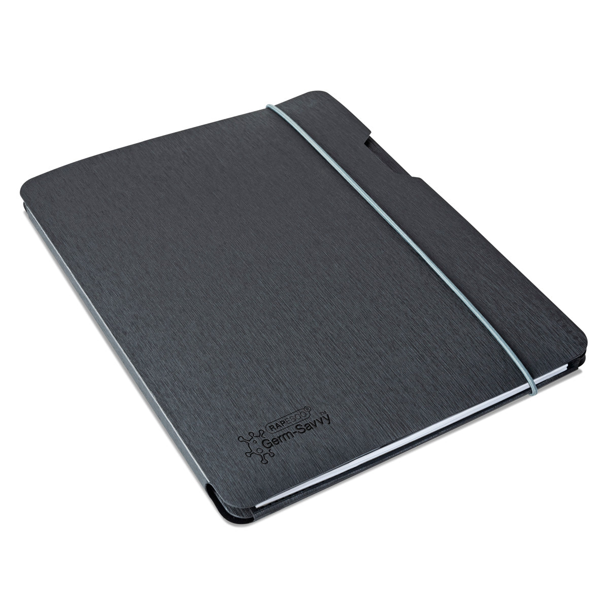 Rapesco Germ-Savvy Antibacterial A5 Refillable Note Pad Folder with 3 Refill Pads - Cafe Supply