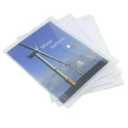 Rapesco ECO Popper Wallet Foolscap Clear Pack 20 - Cafe Supply