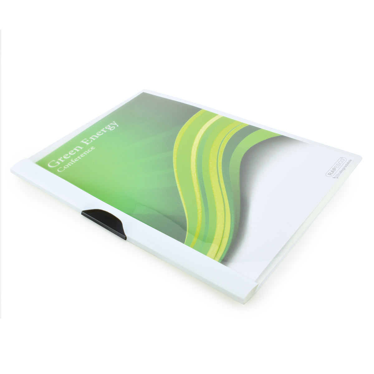 Rapesco ECO Clip File A4 White Each - Cafe Supply
