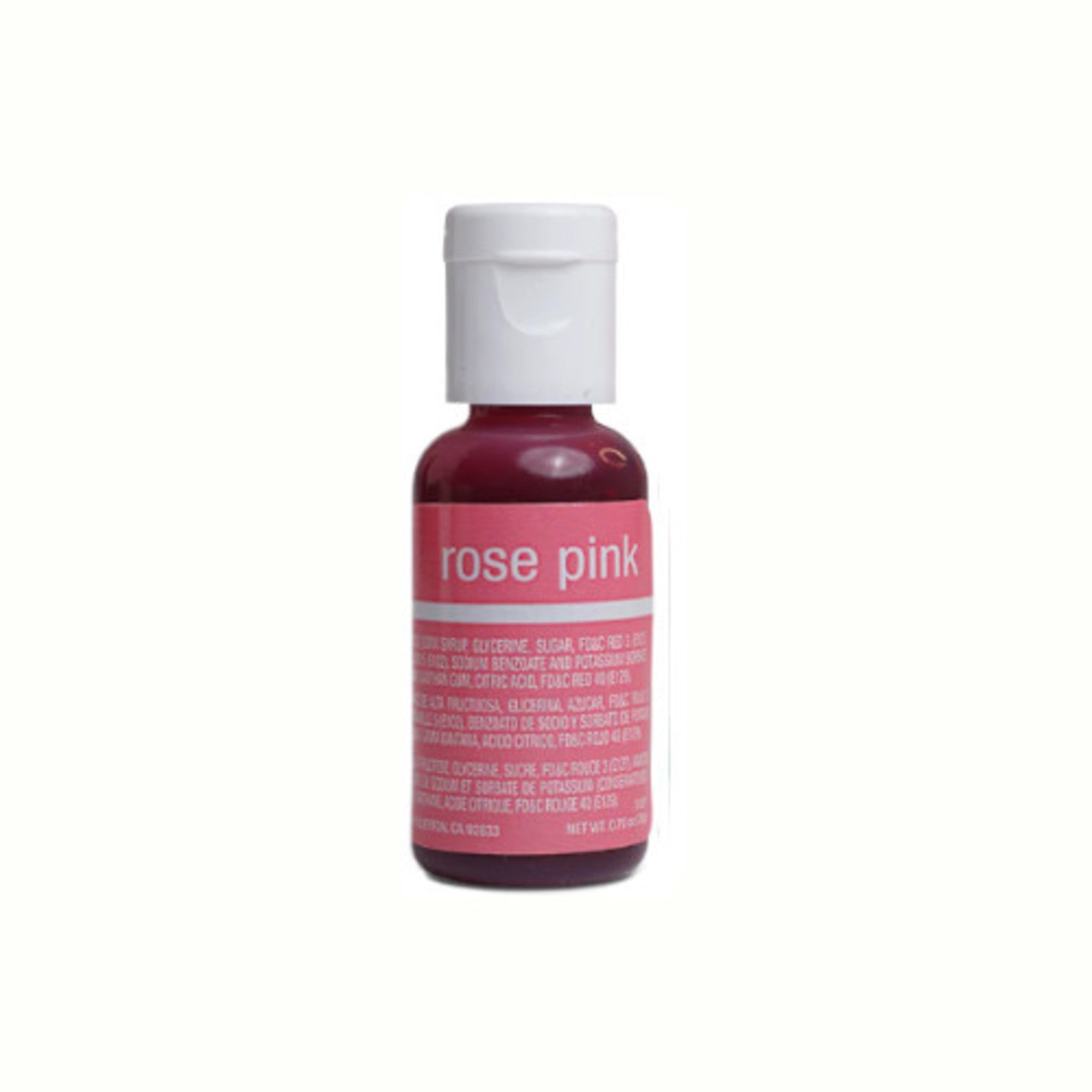 Chefmaster Liqua Gel Rose Pink (Box of 12) - Cafe Supply