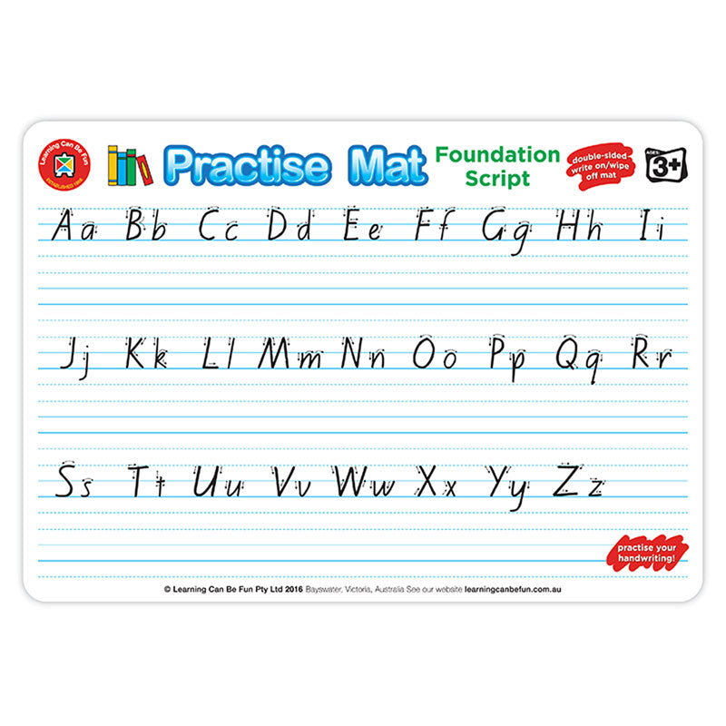 LCBF Practise Mats Handwriting - Cafe Supply