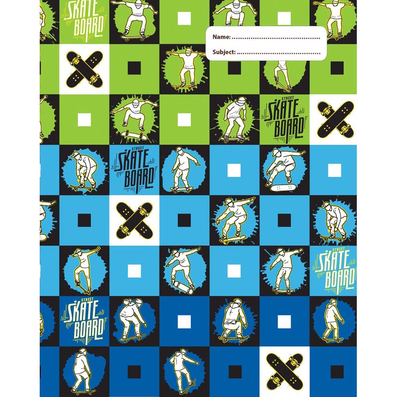 Spencil Skate Paint Book Cover 1B5 Pack 3 Assorted - Cafe Supply