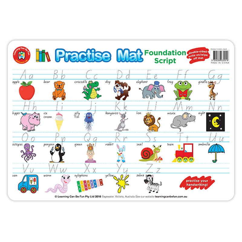 LCBF Practise Mats Handwriting - Cafe Supply