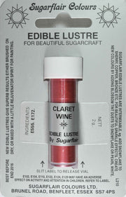Sugarflair Edible Lustre Colour Claret Wine - Cafe Supply
