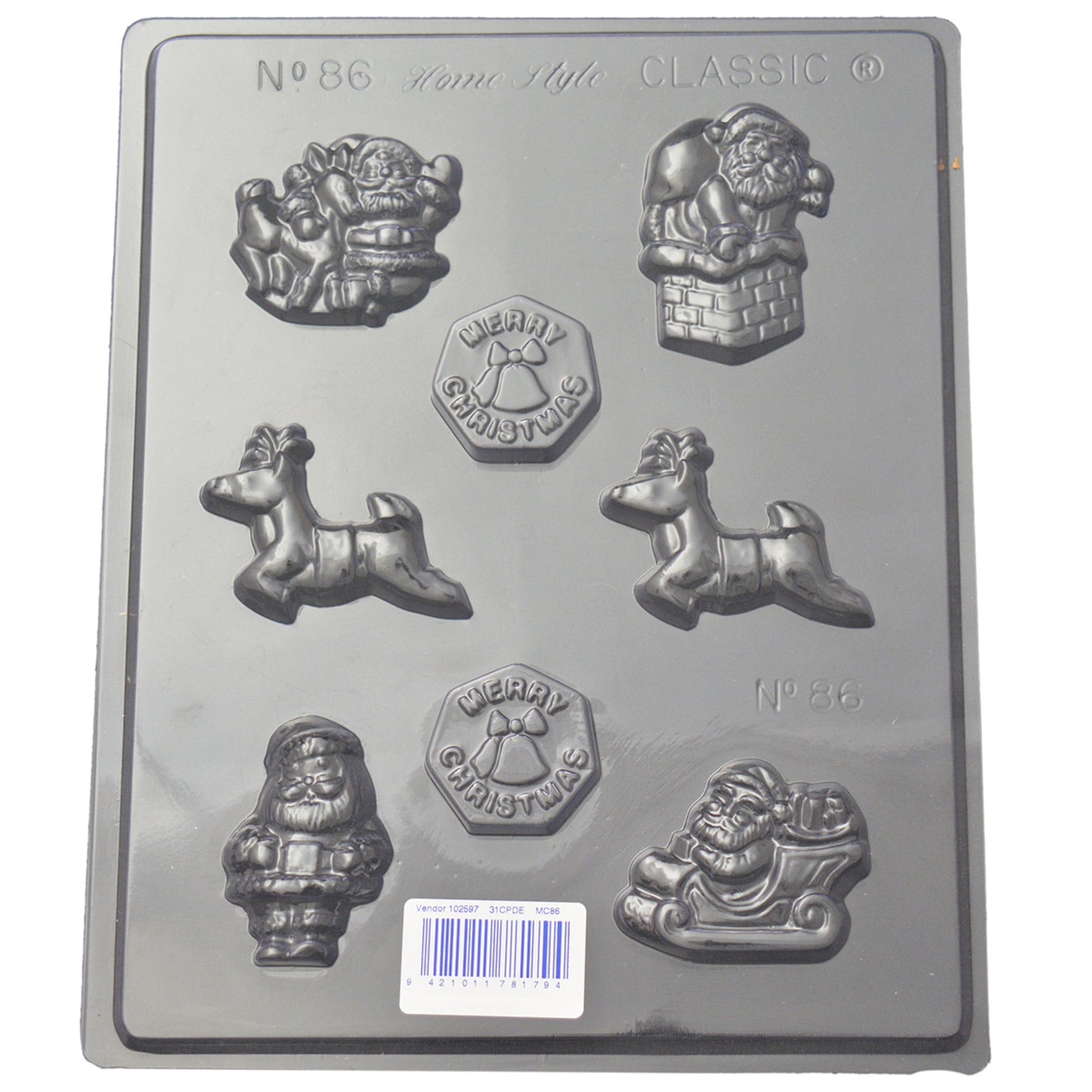 Christmas Reindeer Mould (0.6mm) - Cafe Supply