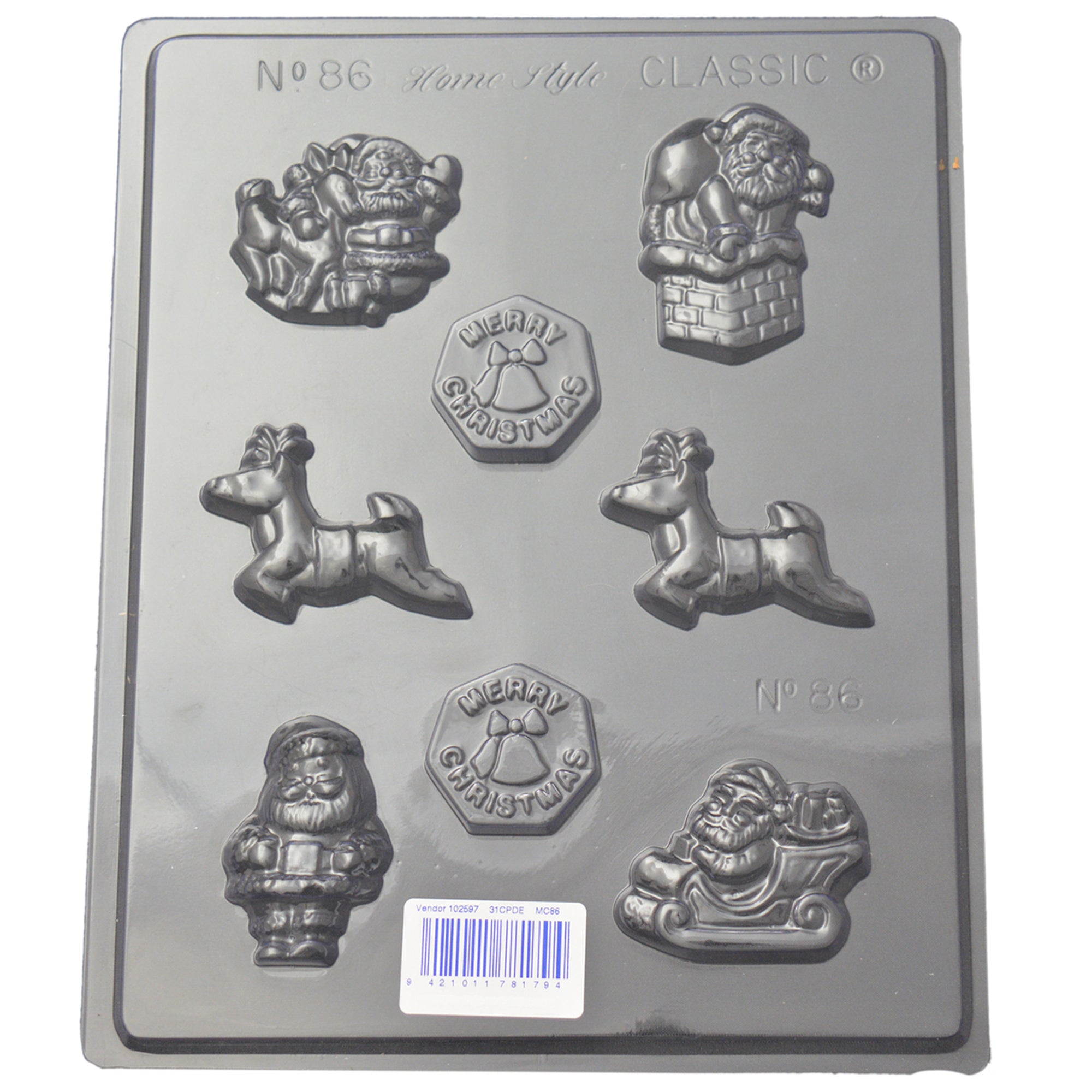Christmas Reindeer Mould (0.6mm) - Cafe Supply