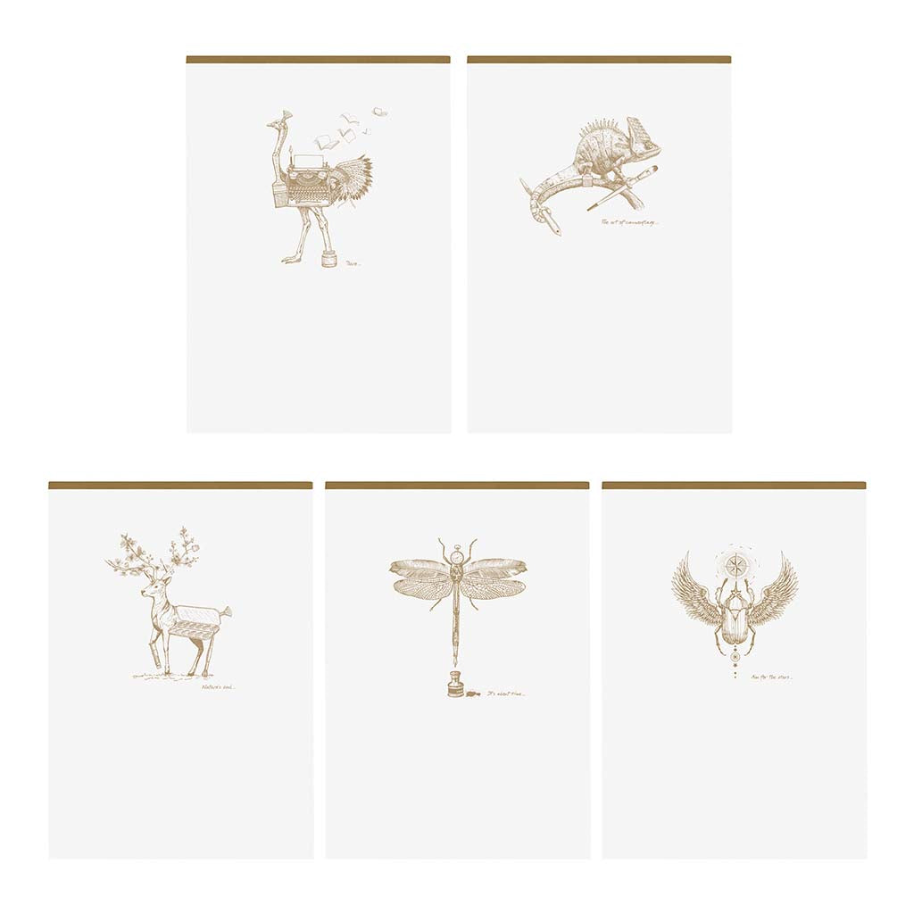 Flying Spirit Clothbound Notepad A5 White