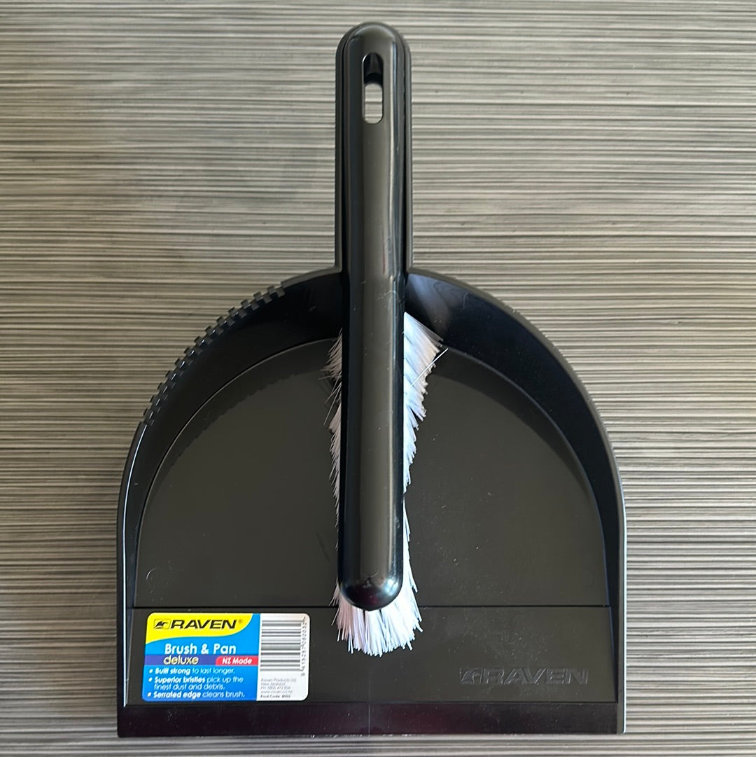 Raven Brush & Pan Assorted Colours - Cafe Supply