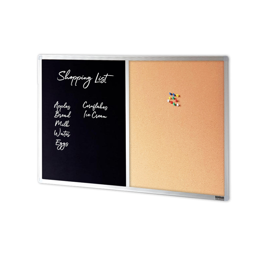 COMBIBOARD | Chalkboard + Corkboard | Aluminium Frame
