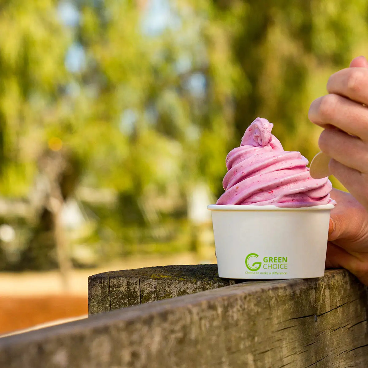 Green Choice Dessert Tub WHITE PLA - 12oz
